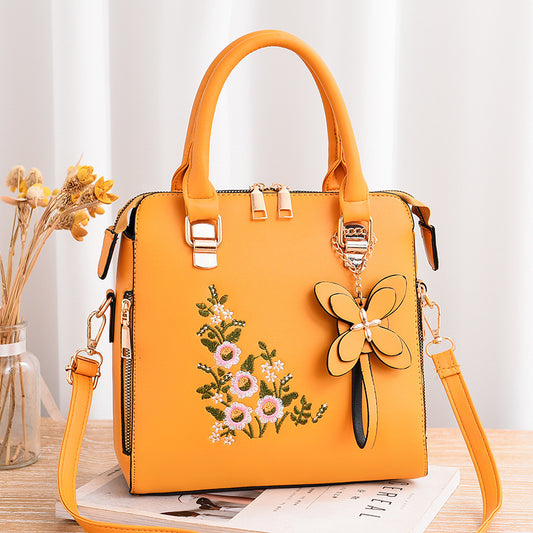 New trendy fashion print decoration women's handbag hundred shoulder crossbody bag