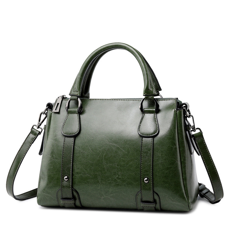 Large capacity female bag bag new handbag fashion leather female bag cowhide ladies shoulder female bag