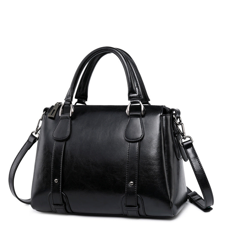 Large capacity female bag bag new handbag fashion leather female bag cowhide ladies shoulder female bag