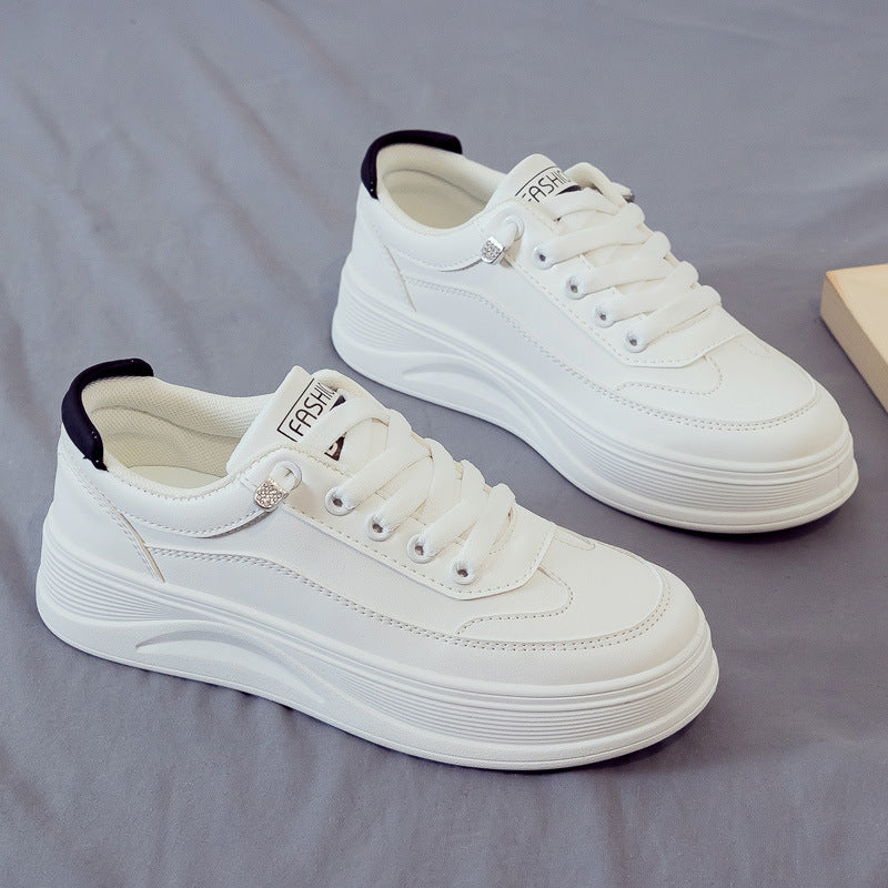 New student small white shoes board shoes sports casual women's shoes trend velvet cotton shoes