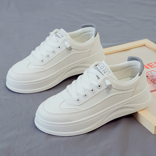 New student small white shoes board shoes sports casual women's shoes trend velvet cotton shoes