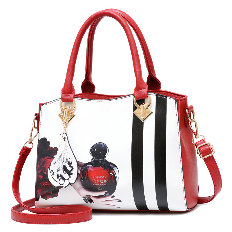 New fashion Korean version of the trend of single shoulder cross bag fashion casual women's bag print handbag