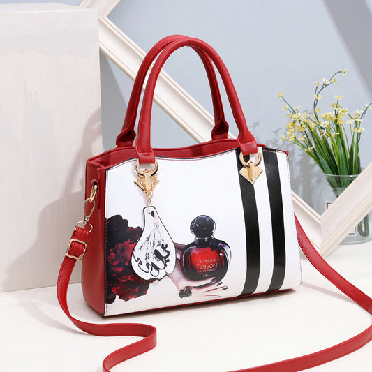 New fashion Korean version of the trend of single shoulder cross bag fashion casual women's bag print handbag